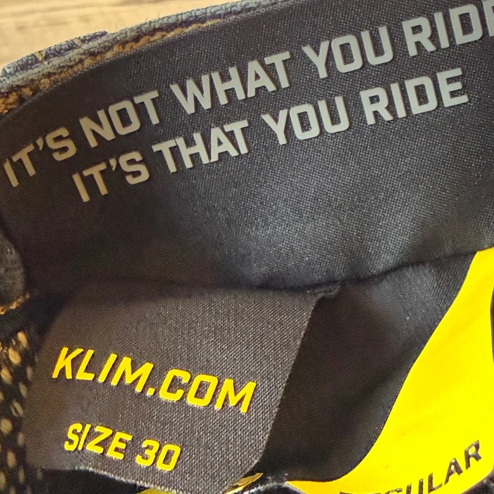Klim K Fifty 2 Straight Cut Riding Pants Mens 30 Regular Blue Motorcycle Jeans